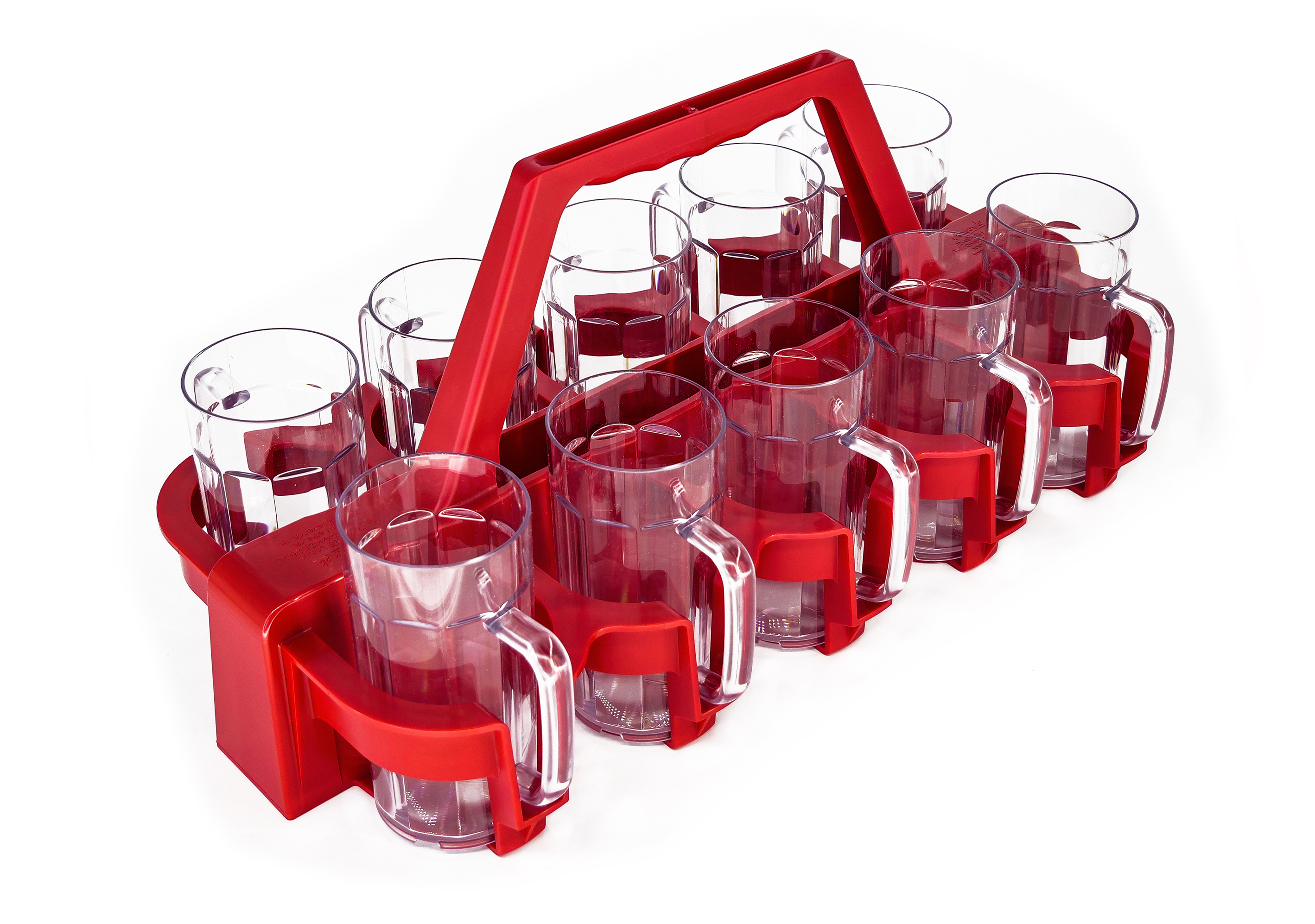 Bierkrugträger, stapelbar, für 10 Gläser