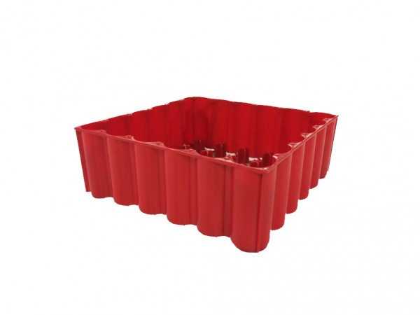 Transportkiste / Lagerkiste rot, für 36 Gläser