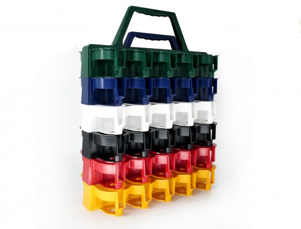 Bevando Gläserträger Weiß - Praktischer Halter Für 10 Gläser Und Flaschen